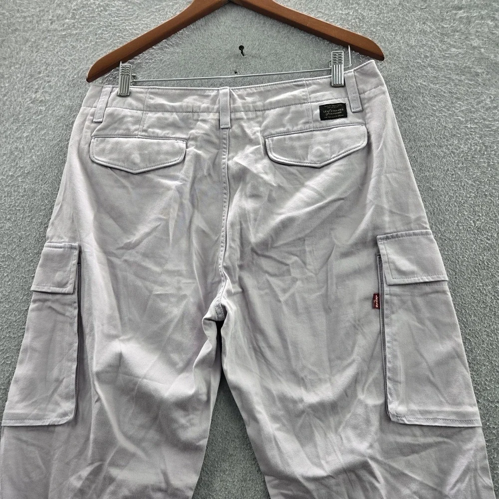 Levi's‎ XX Men Pants 32X32 Light Gray Cargo Twill Baggy Y2K 29